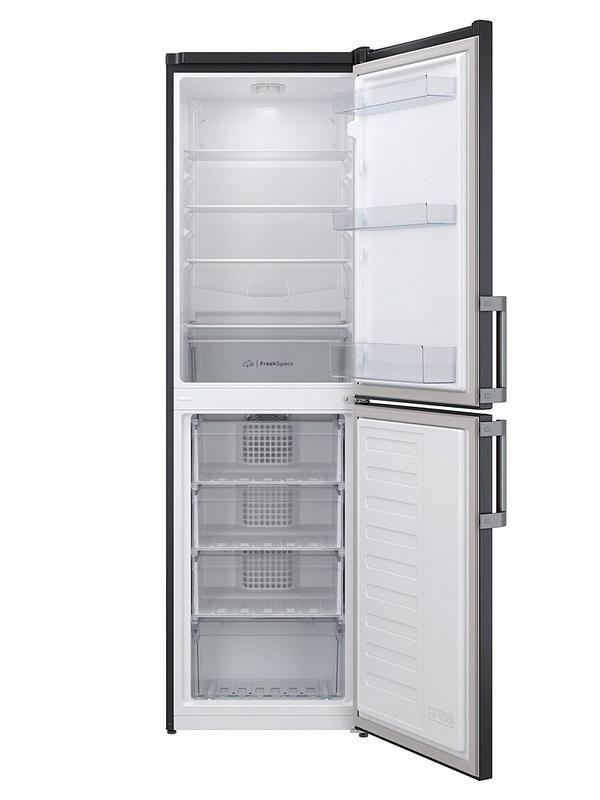 Indesit IB55732BUK 54cm Wide, Low Frost Fridge Freezer - Black - Image 2